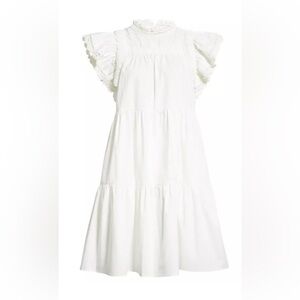 Sea-Crochet Detail Cotton Babydoll Dress-Women's
Size: XS-Color: White-NEW!!